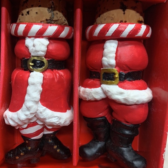 Boston Warehouse Christmas decorative cork bottle stoppers 2004 Santa READ - Picture 4 of 7